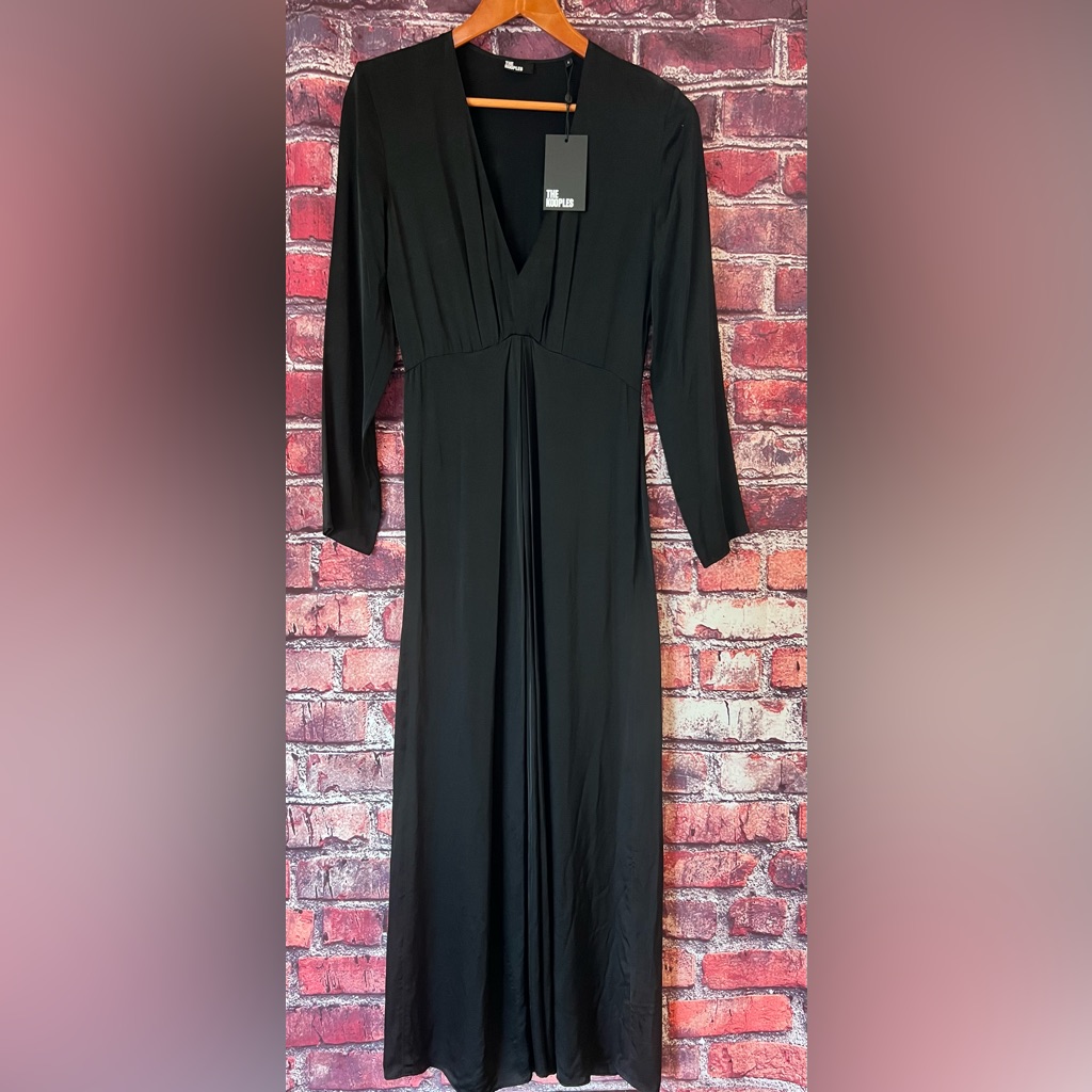Nwt The Kooples Chic Black Long Sleeve Dress